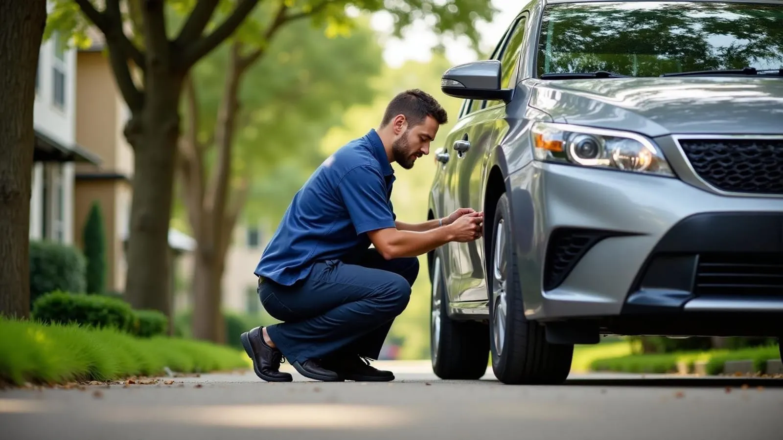 Professional roadside assistance service in The Woodlands community